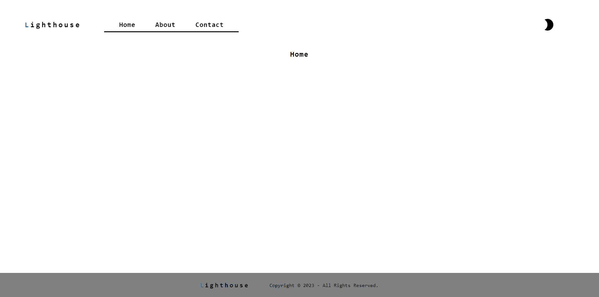 Home page (Light Mode)